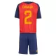 Maillot Espagne Carvajal 2 Enfant Domicile Coupe du Monde 2026