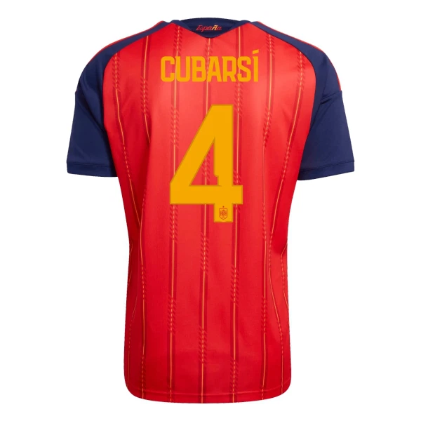 Maillot Espagne Cubarsi 4 Homme Domicile Coupe du Monde 2026