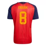 Maillot Espagne Fabian 8 Homme Domicile Coupe du Monde 2026