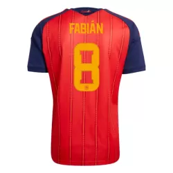 Maillot Espagne Fabian 8 Homme Domicile Coupe du Monde 2026