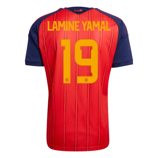 Maillot Espagne Lamine Yamal 19 Homme Domicile Coupe du Monde 2026