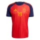 Maillot Espagne Lamine Yamal 19 Homme Domicile Coupe du Monde 2026