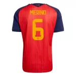 Maillot Espagne Merino 6 Homme Domicile Coupe du Monde 2026