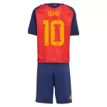 Maillot Espagne Olmo 10 Enfant Domicile Coupe du Monde 2026