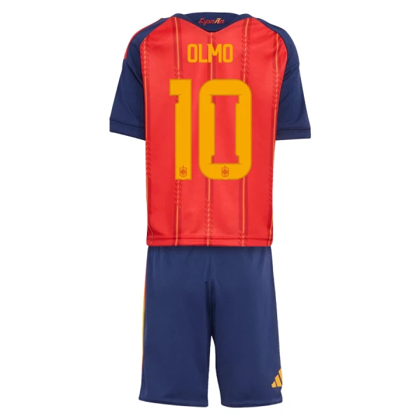 Maillot Espagne Olmo 10 Enfant Domicile Coupe du Monde 2026