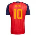 Maillot Espagne Olmo 10 Homme Domicile Coupe du Monde 2026