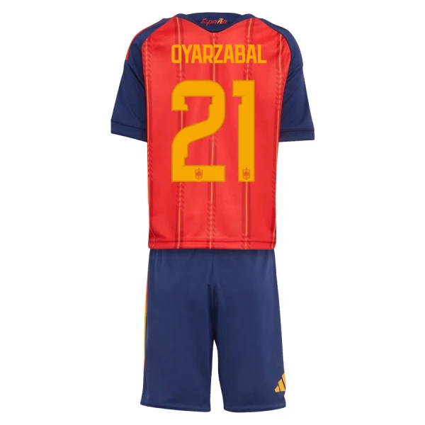 Maillot Espagne OYARZABAL 21 Enfant Domicile Coupe du Monde 2026