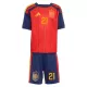 Maillot Espagne OYARZABAL 21 Enfant Domicile Coupe du Monde 2026