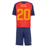 Maillot Espagne Pedri 20 Enfant Domicile Coupe du Monde 2026