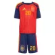 Maillot Espagne Pedri 20 Enfant Domicile Coupe du Monde 2026