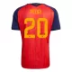 Maillot Espagne Pedri 20 Homme Domicile Coupe du Monde 2026