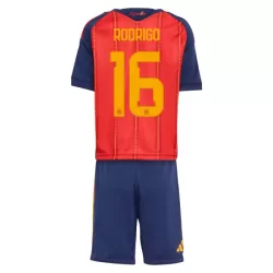 Maillot Espagne Rodrigo 16 Enfant Domicile Coupe du Monde 2026