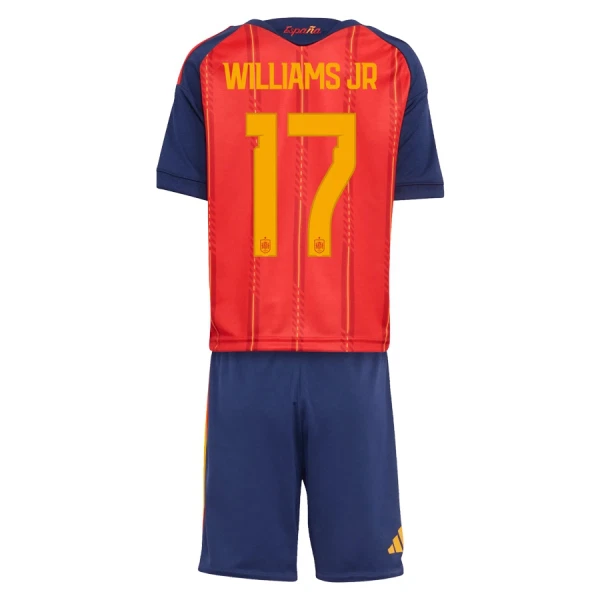 Maillot Espagne Williams JR 17 Enfant Domicile Coupe du Monde 2026