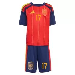 Maillot Espagne Williams JR 17 Enfant Domicile Coupe du Monde 2026