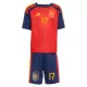 Maillot Espagne Williams JR 17 Enfant Domicile Coupe du Monde 2026