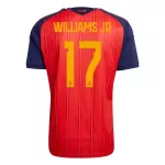 Maillot Espagne Williams JR 17 Homme Domicile Coupe du Monde 2026