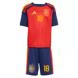 Maillot Espagne ZUBIMENDI 18 Enfant Domicile Coupe du Monde 2026
