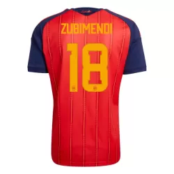 Maillot Espagne ZUBIMENDI 18 Homme Domicile Coupe du Monde 2026