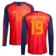 Maillot Manches Longues Espagne Lamine Yamal 19 Homme Domicile Coupe du Monde 2026