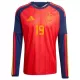 Maillot Manches Longues Espagne Lamine Yamal 19 Homme Domicile Coupe du Monde 2026