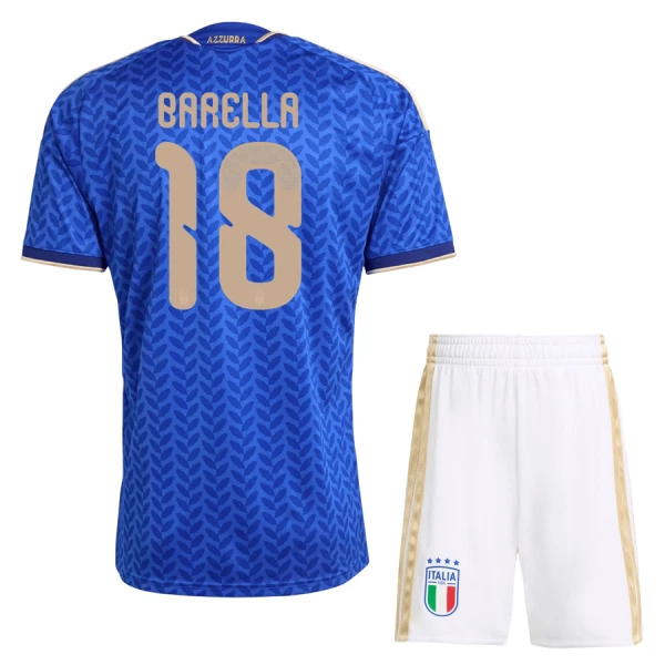 Maillot Italie Barella 18 Enfant Domicile Coupe du Monde 2026