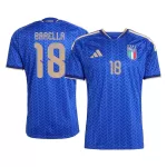Maillot Italie Barella 18 Homme Domicile Coupe du Monde 2026