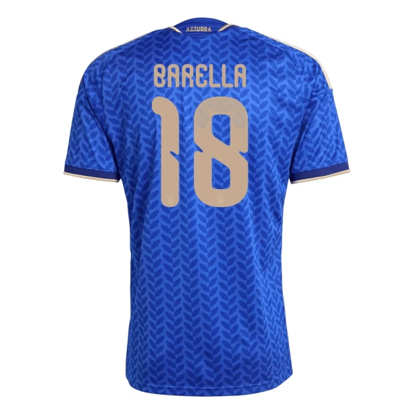 Maillot Italie Barella 18 Homme Domicile Coupe du Monde 2026