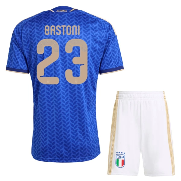 Maillot Italie Bastoni 23 Enfant Domicile Coupe du Monde 2026