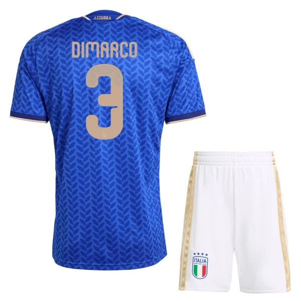Maillot Italie Dimarco 3 Enfant Domicile Coupe du Monde 2026