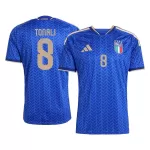 Maillot Italie Tonali 8 Homme Domicile Coupe du Monde 2026