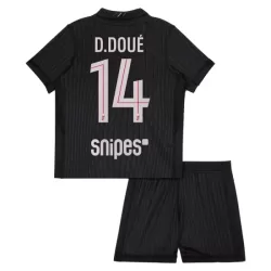 Maillot Paris Saint-Germain D. Doue 14 Enfant Fourth Jordan 2025-26