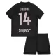 Maillot Paris Saint-Germain D. Doue 14 Enfant Fourth Jordan 2025-26
