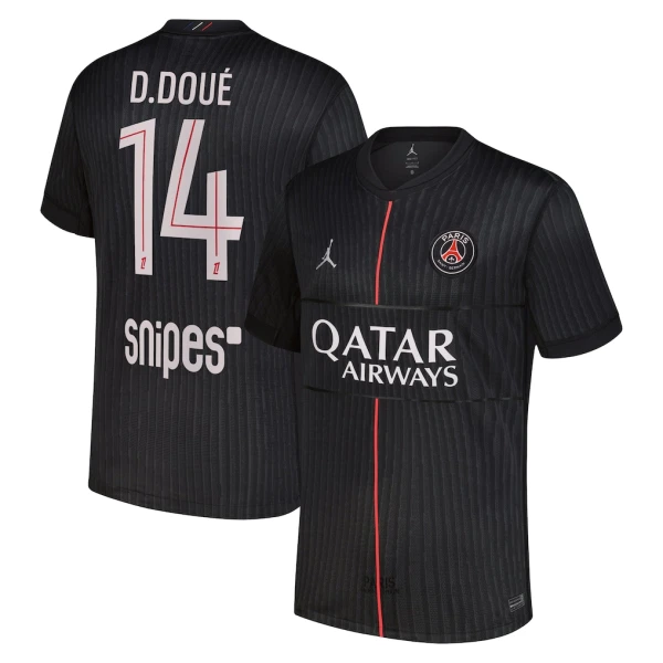 Maillot Paris Saint-Germain D. Doue 14 Homme Fourth Jordan 2025-26