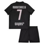 Maillot Paris Saint-Germain Kvaratskhelia 7 Enfant Fourth Jordan 2025-26