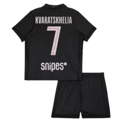 Maillot Paris Saint-Germain Kvaratskhelia 7 Enfant Fourth Jordan 2025-26