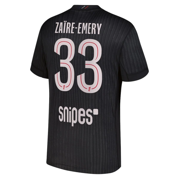 Maillot Paris Saint-Germain Zaire-Emery 33 Homme Fourth Jordan 2025-26