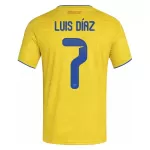 Maillot Colombie Luis Diaz 7 Homme Domicile Coupe du Monde 2026