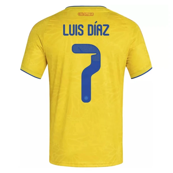 Maillot Colombie Luis Diaz 7 Homme Domicile Coupe du Monde 2026