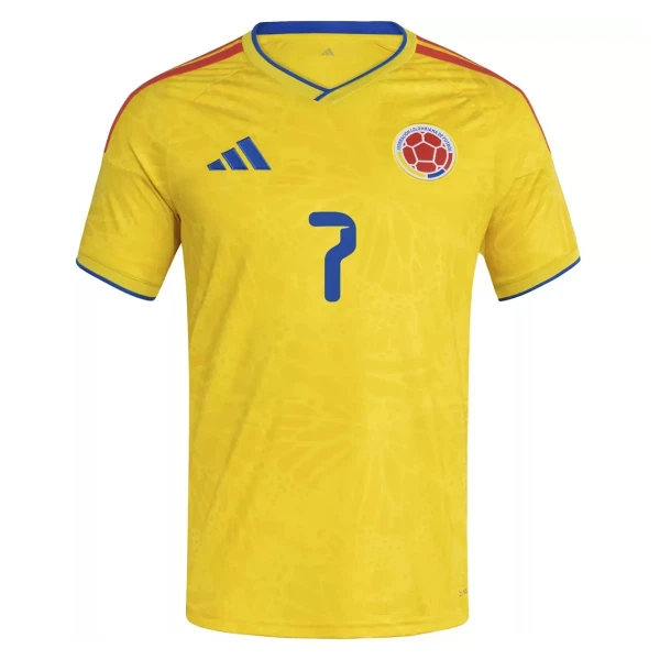 Maillot Colombie Luis Diaz 7 Homme Domicile Coupe du Monde 2026