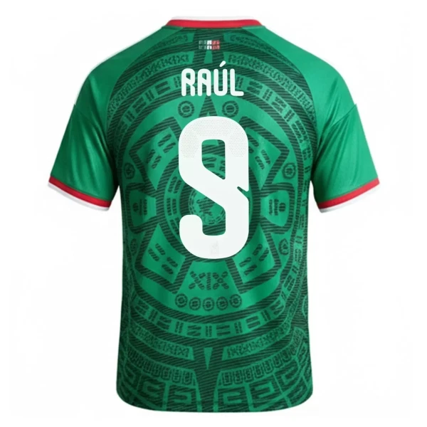 Maillot Mexique Raul 9 Homme Domicile Coupe du Monde 2026