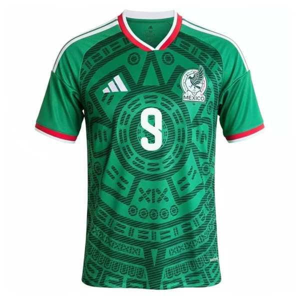 Maillot Mexique Raul 9 Homme Domicile Coupe du Monde 2026