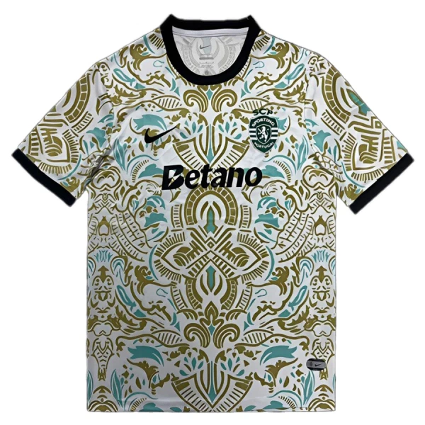 Maillot Sporting CP Homme 2025-26 Blanche Maillot Sporting CP Homme 2025-26 Blanche