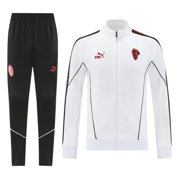 AC Milan Ensemble Vestes d'Entraînement Homme 2025-26 Blanche