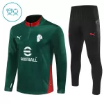 AC Milan Sweat d'Entraînement Enfant 2025-26 Quart-Zip Verte