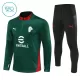 AC Milan Sweat d'Entraînement Enfant 2025-26 Quart-Zip Verte AC Milan Sweat d'Entraînement Enfant 2025-26 Quart-Zip Verte
