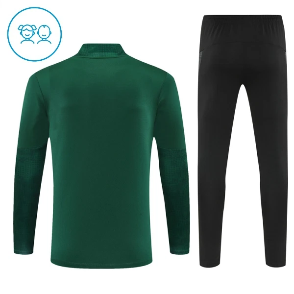 AC Milan Sweat d'Entraînement Enfant 2025-26 Quart-Zip Verte