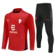 AC Milan Sweat d'Entraînement Homme 2025-26 Quart-Zip Rouge