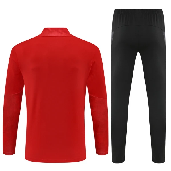 AC Milan Sweat d'Entraînement Homme 2025-26 Quart-Zip Rouge