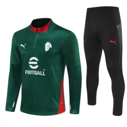 AC Milan Sweat d'Entraînement Homme 2025-26 Quart-Zip Verte