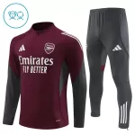 Arsenal Sweat d'Entraînement Enfant 2025-26 Quart-Zip Rouge
